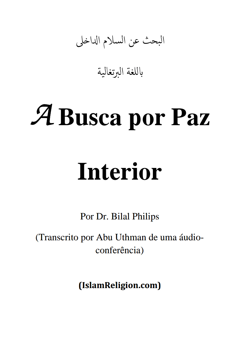 A busca por Paz Interior